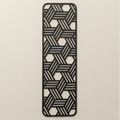 Modern Geometric Illusion Bookmark | Matte Black